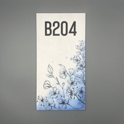Plaque Numéro Maison & Porte En PVC Design Printemps rectangle impression Plaque Numéro Maison & Porte En PVC Design Printemps rectangle impression